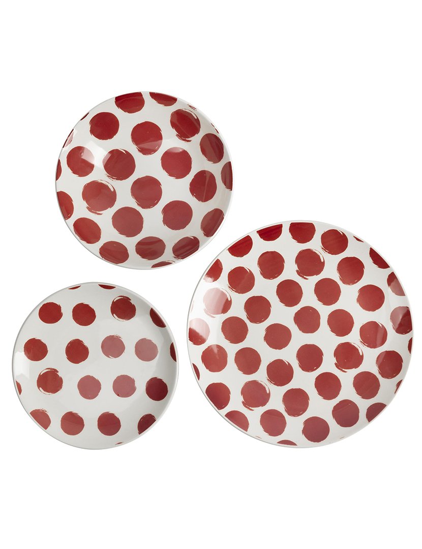 Conjunto de jantar de cerâmica com 12 peças Dots La Maison
