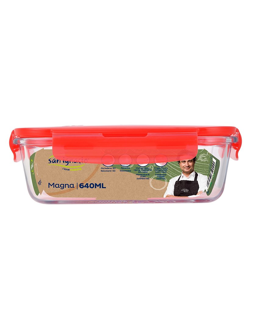 Caixa hermética retangular 640ml