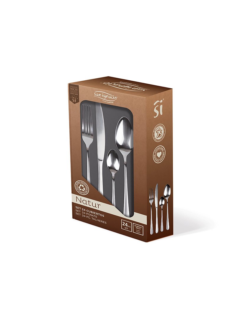 onjunto de talheres Natur Reeco de 24 peças