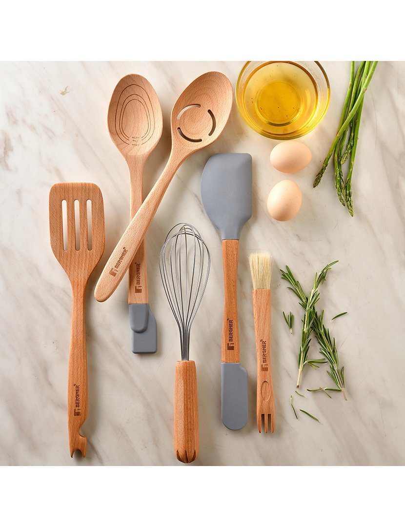 Conjunto de 3 utensílios de cozinha multifuncionais 2 em 1