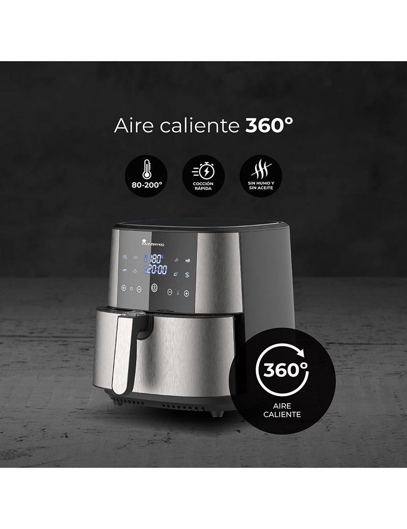 Fritadeira a ar sem óleo 6L 1800 W