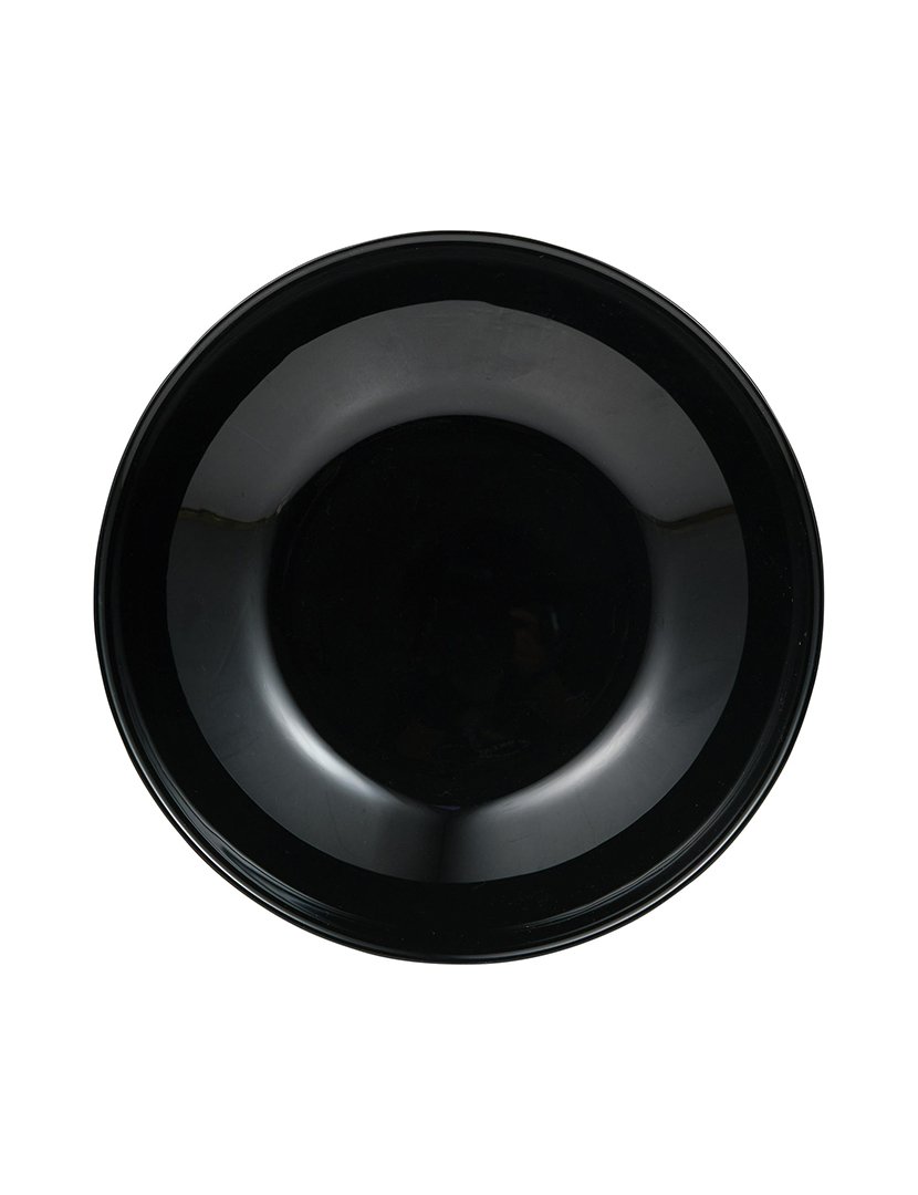 Conjunto de jantar preto com 24 peças