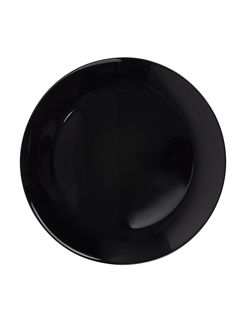 Conjunto de jantar preto com 24 peças