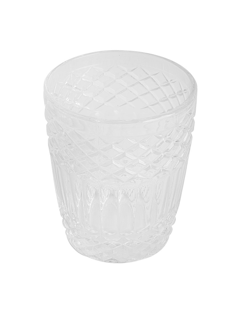 Conjunto de 8 copos de vidro transparente de 300ml