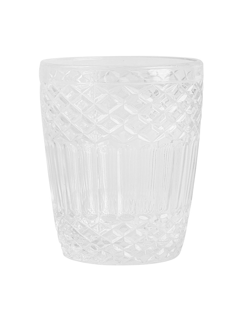 Conjunto de 8 copos de vidro transparente de 300ml