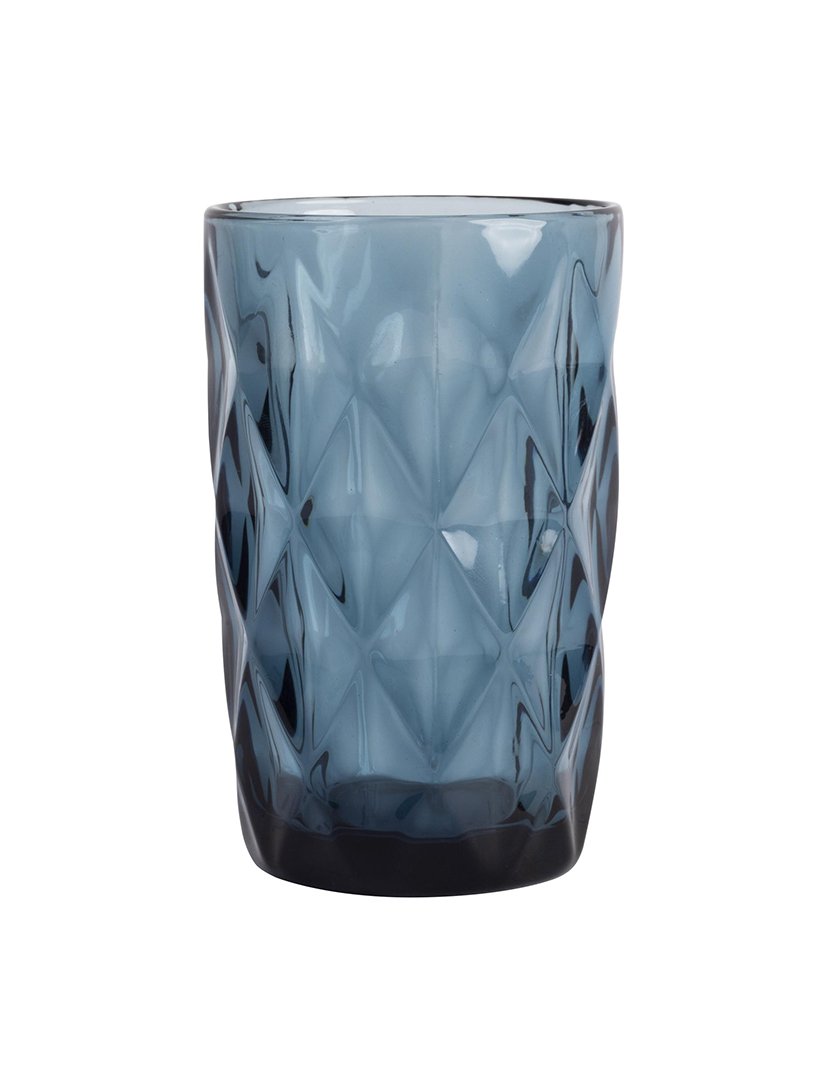Conjunto de 8 copos em cristal azul