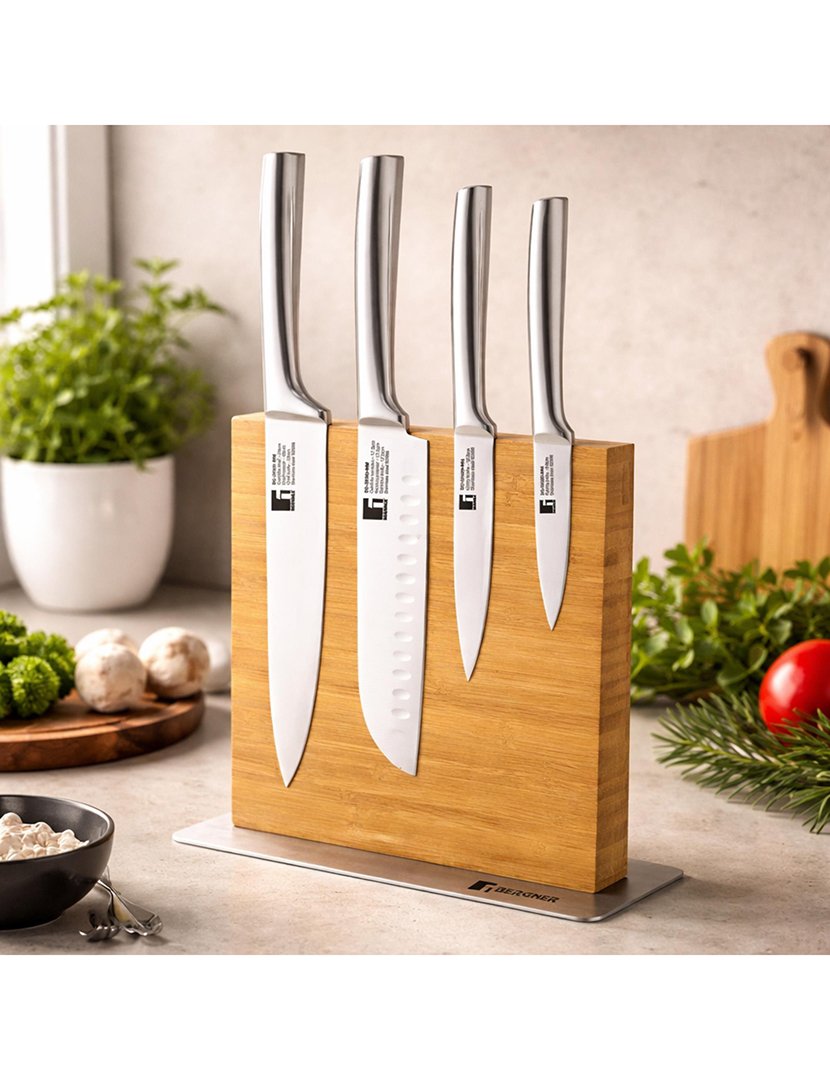 Conjunto de facas de aço inoxidável + Kobe Tacoma