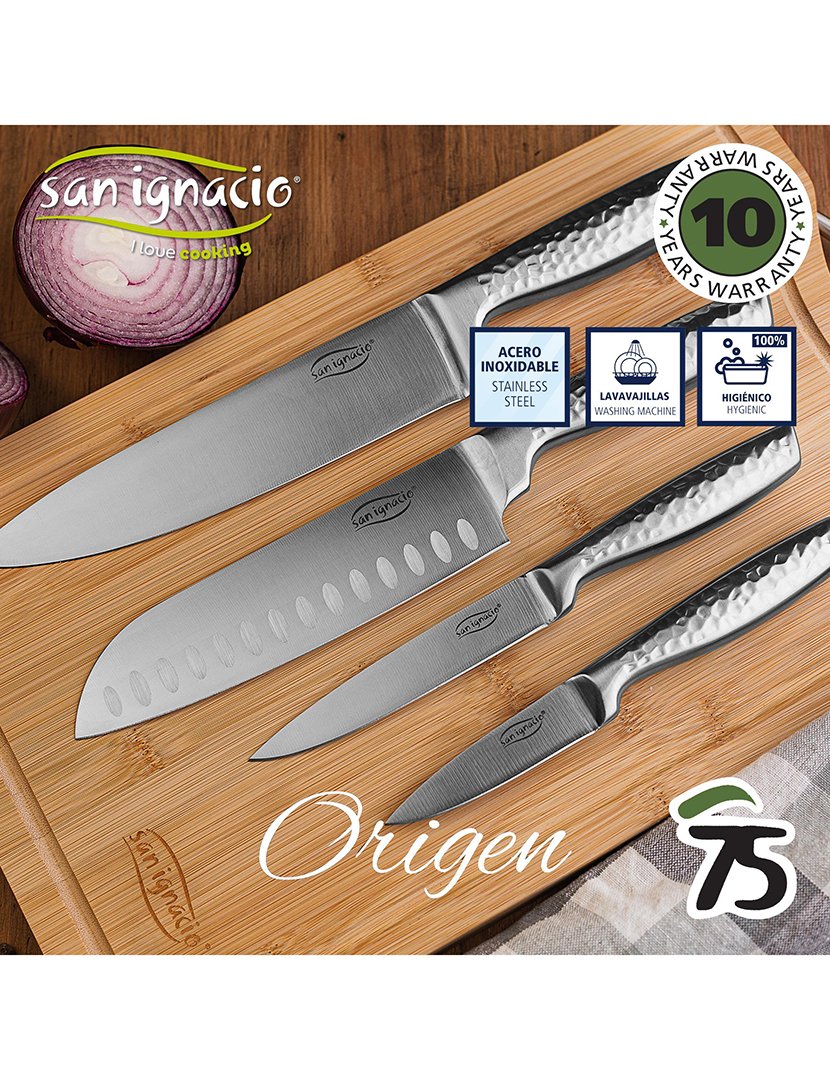 Conjunto de 4 facas de aço inoxidável coleção Origin