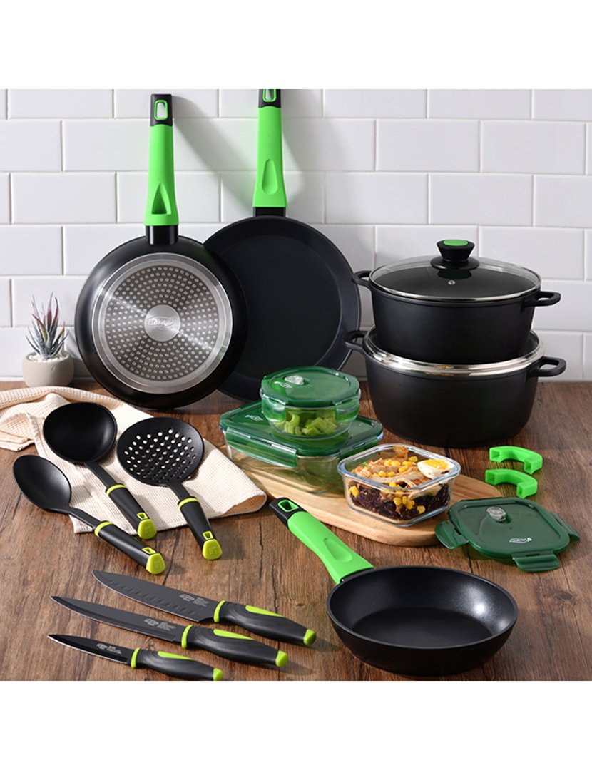 Lancheira retangular hermética Vitoria 1000ml Verde