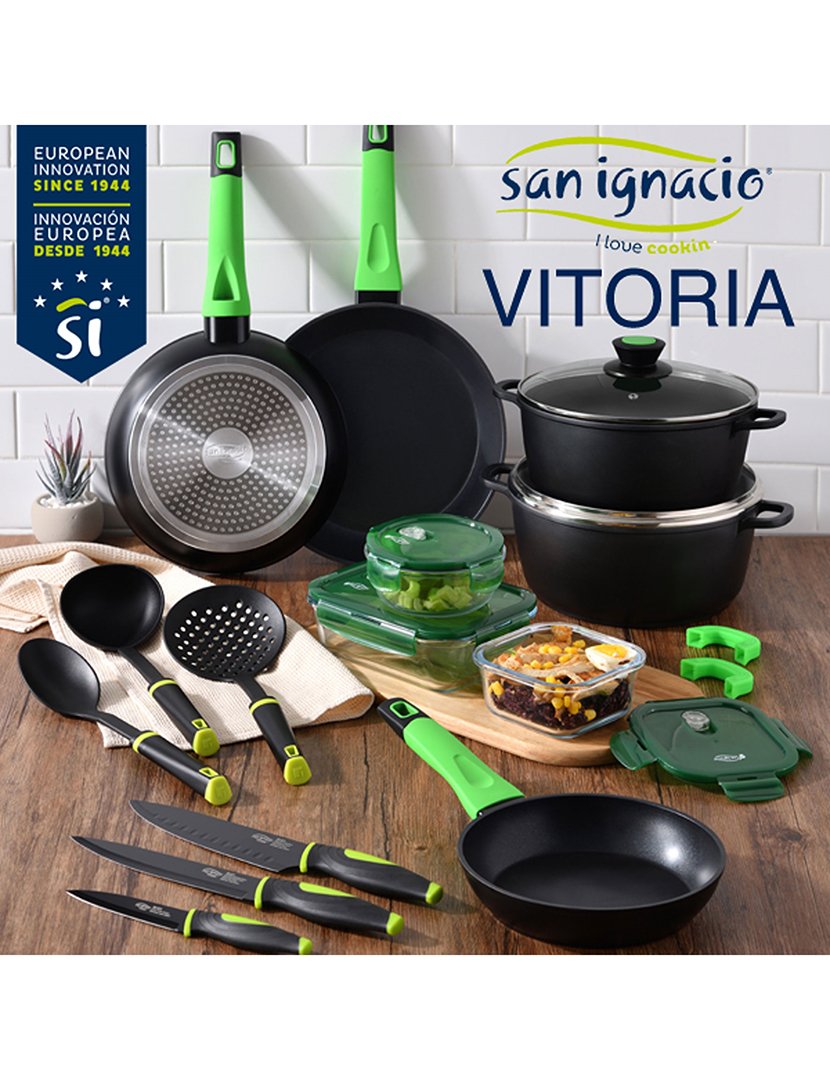 Lancheira retangular hermética Vitoria 1000ml Verde