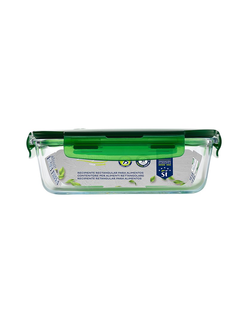 Lancheira retangular hermética Vitoria 1000ml Verde