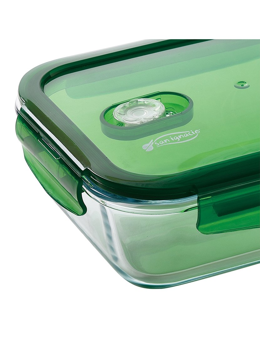 Lancheira retangular hermética Vitoria 1000ml Verde