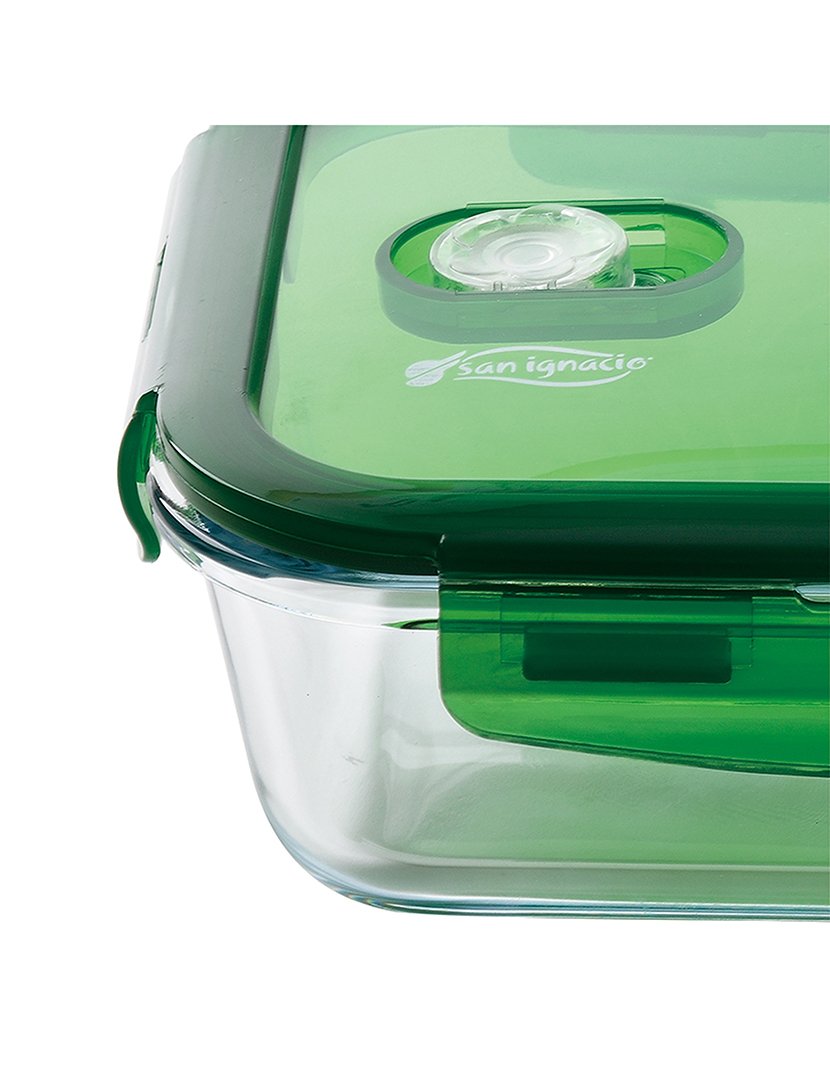 Lancheira retangular hermética Vitoria 1000ml Verde
