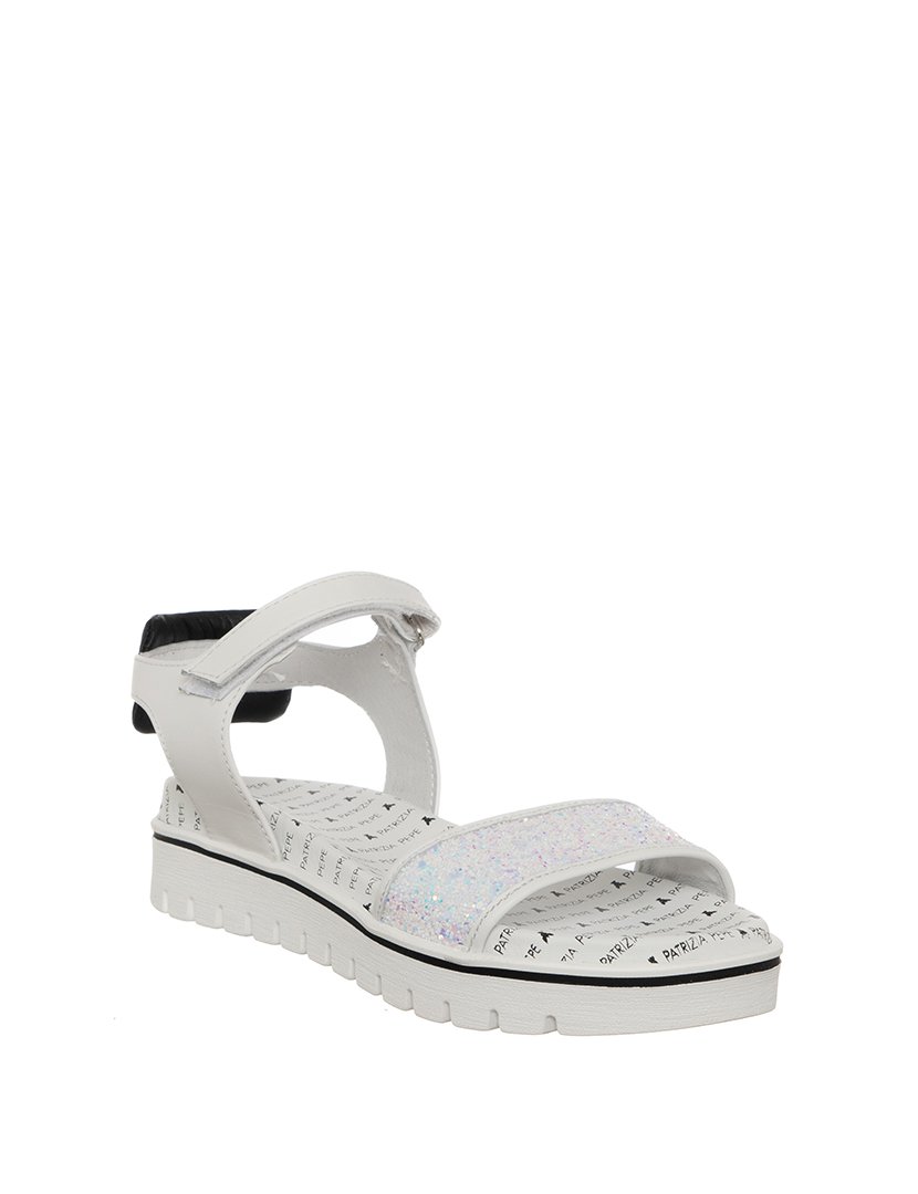 Sandálias Menina Branco e Preto