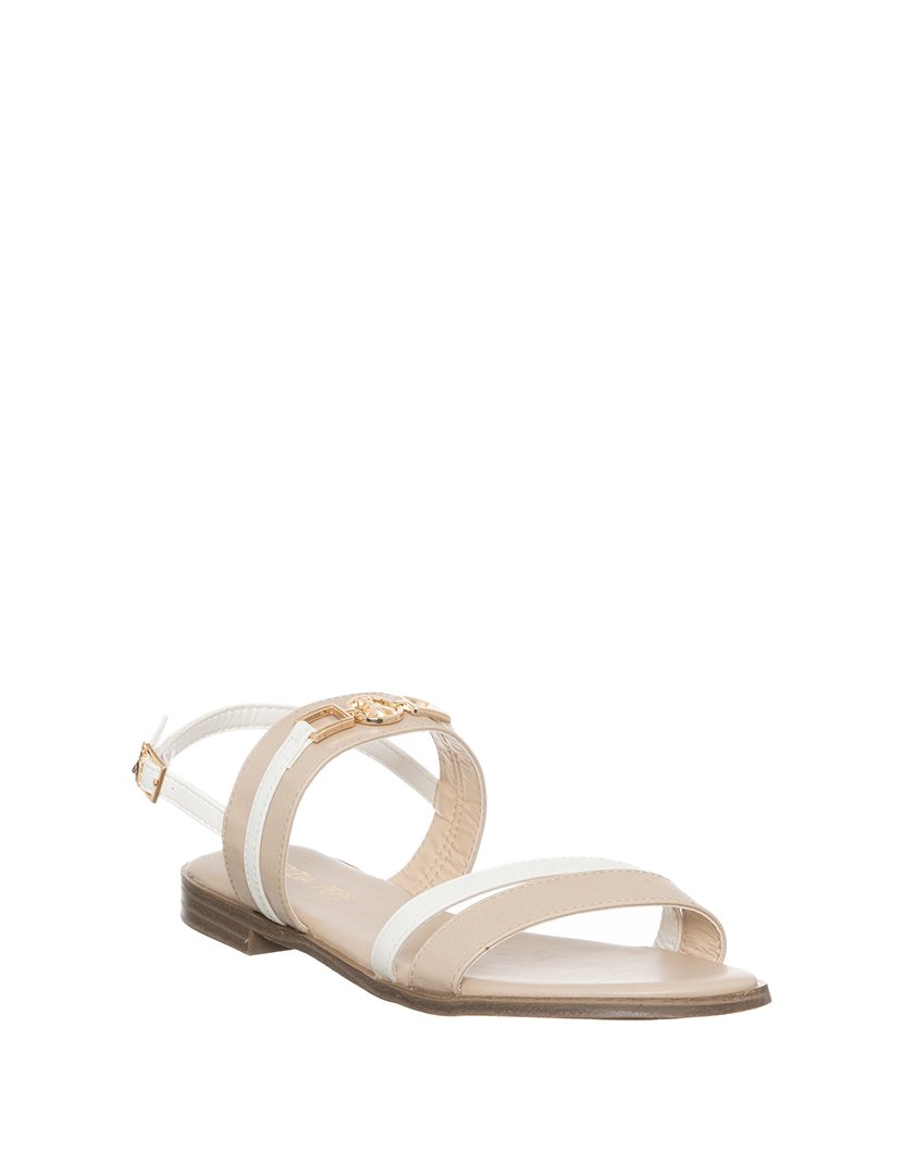 Sandálias Menina Bege e Branco