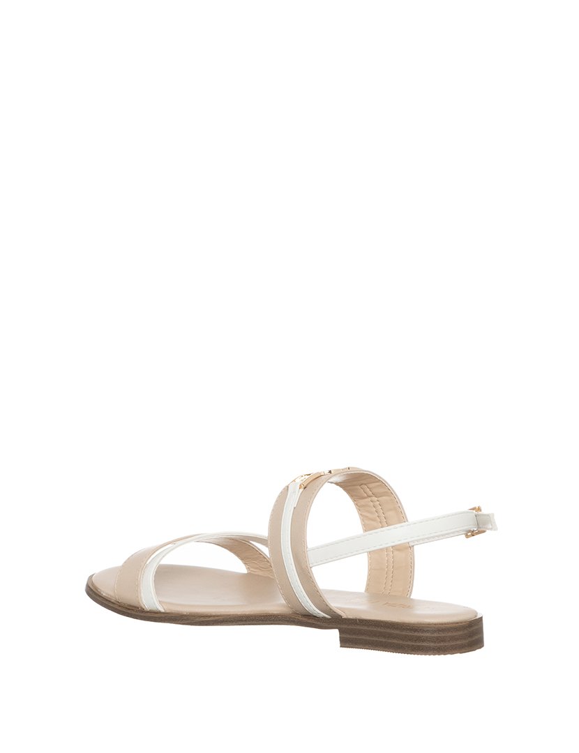 Sandálias Menina Bege e Branco