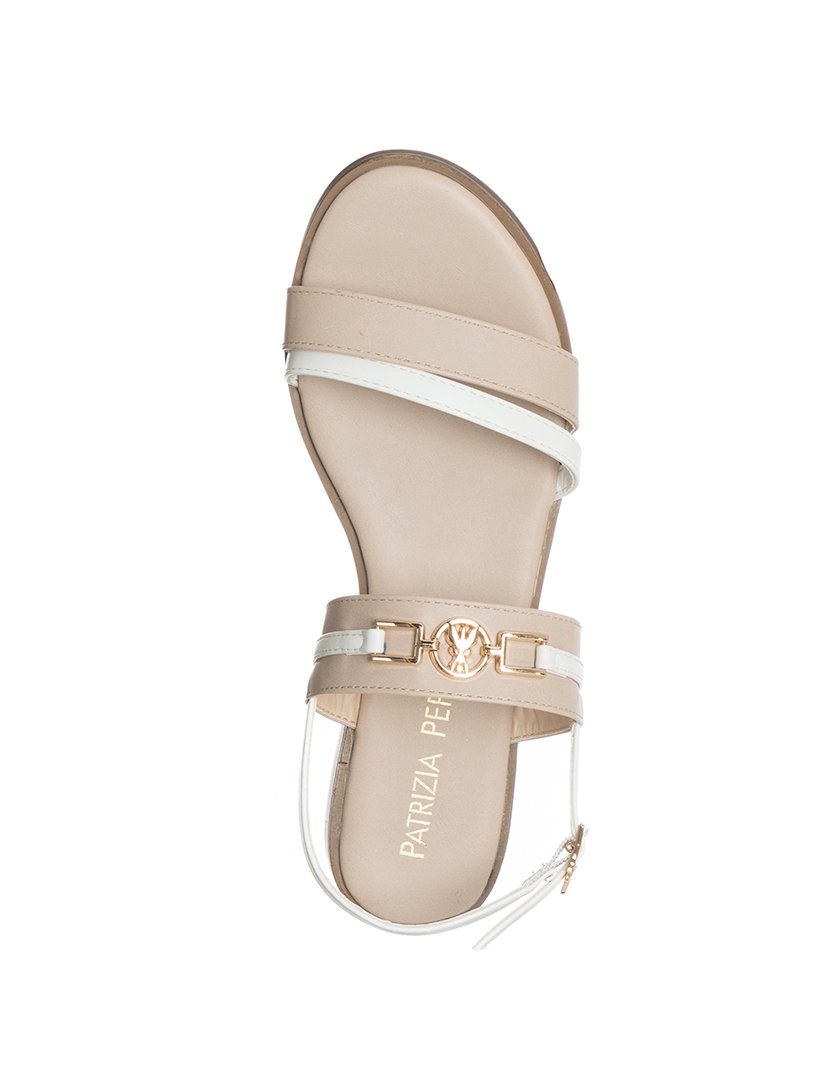 Sandálias Menina Bege e Branco