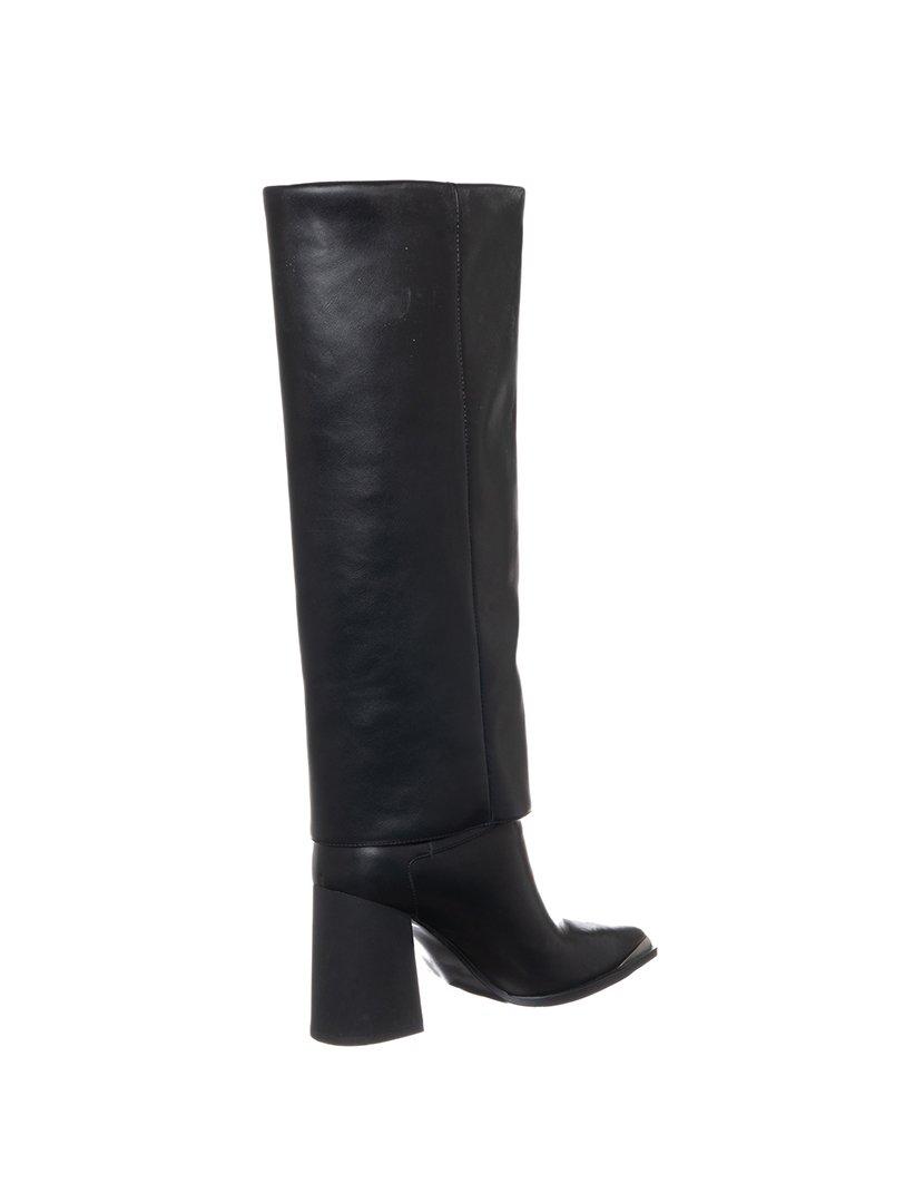 Botas Cano Alto com Salto Senhora Preto