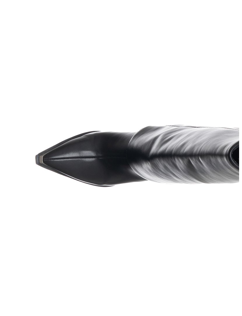 Botas Cano Alto com Salto Senhora Preto