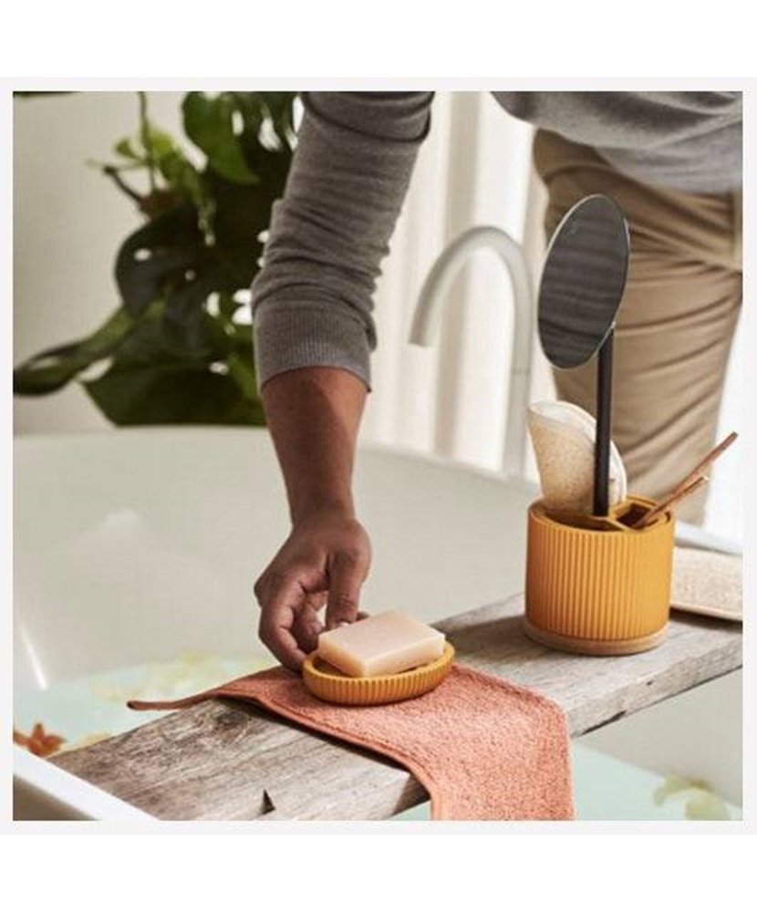 Saboneteira Moderna Azul Petróleo