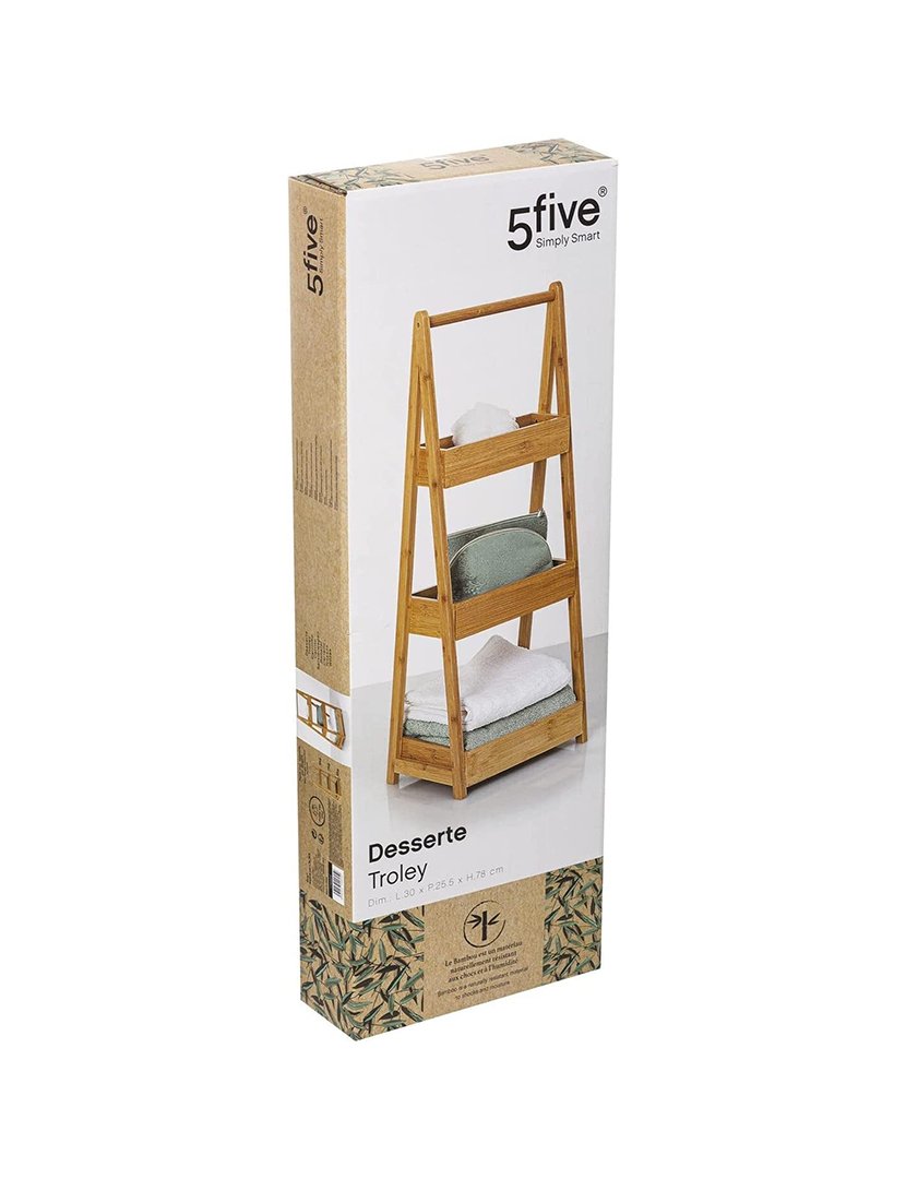 Estante Bambú 3 Níveis Verde