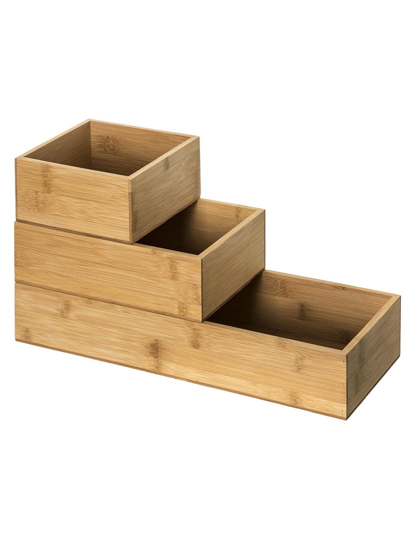 Conjunto 3 Organizadores Bambú