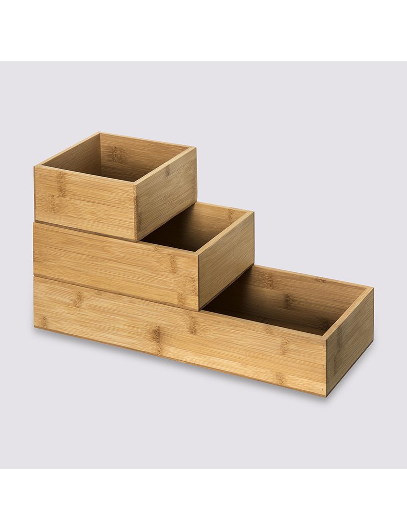 Conjunto 3 Organizadores Bambú