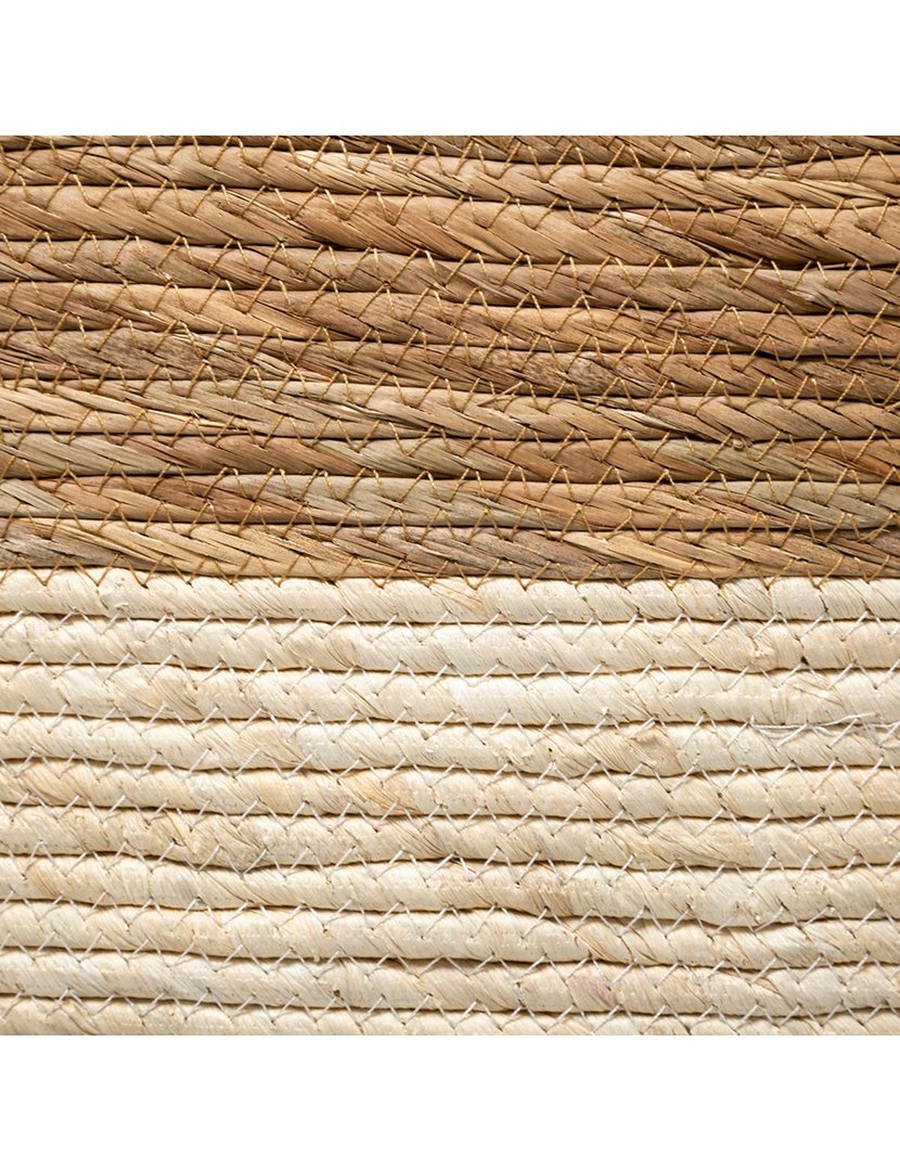 Cesta Entrançada Bicolor