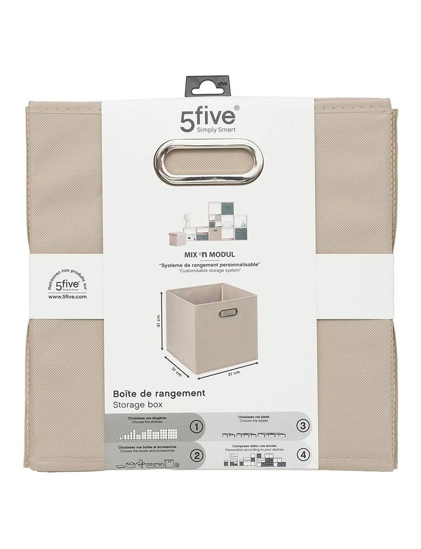 Caixa Arrumação Tecido Linho