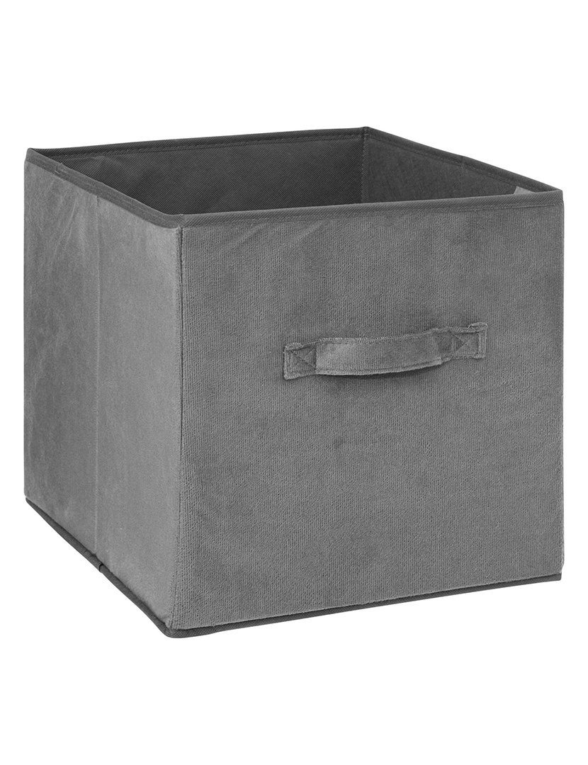 Caixa Arrumação Tecido Antracite