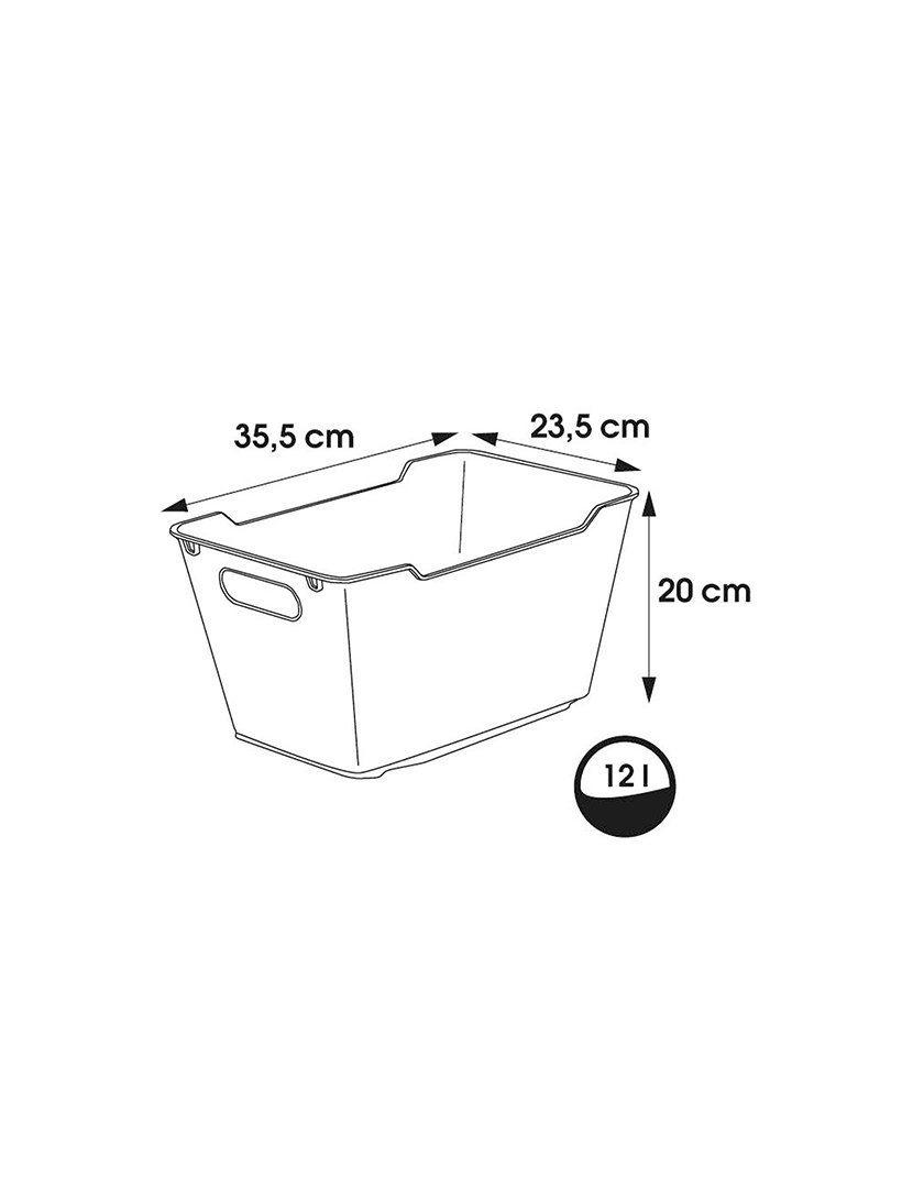 Cesta Lotta 12L Antracite