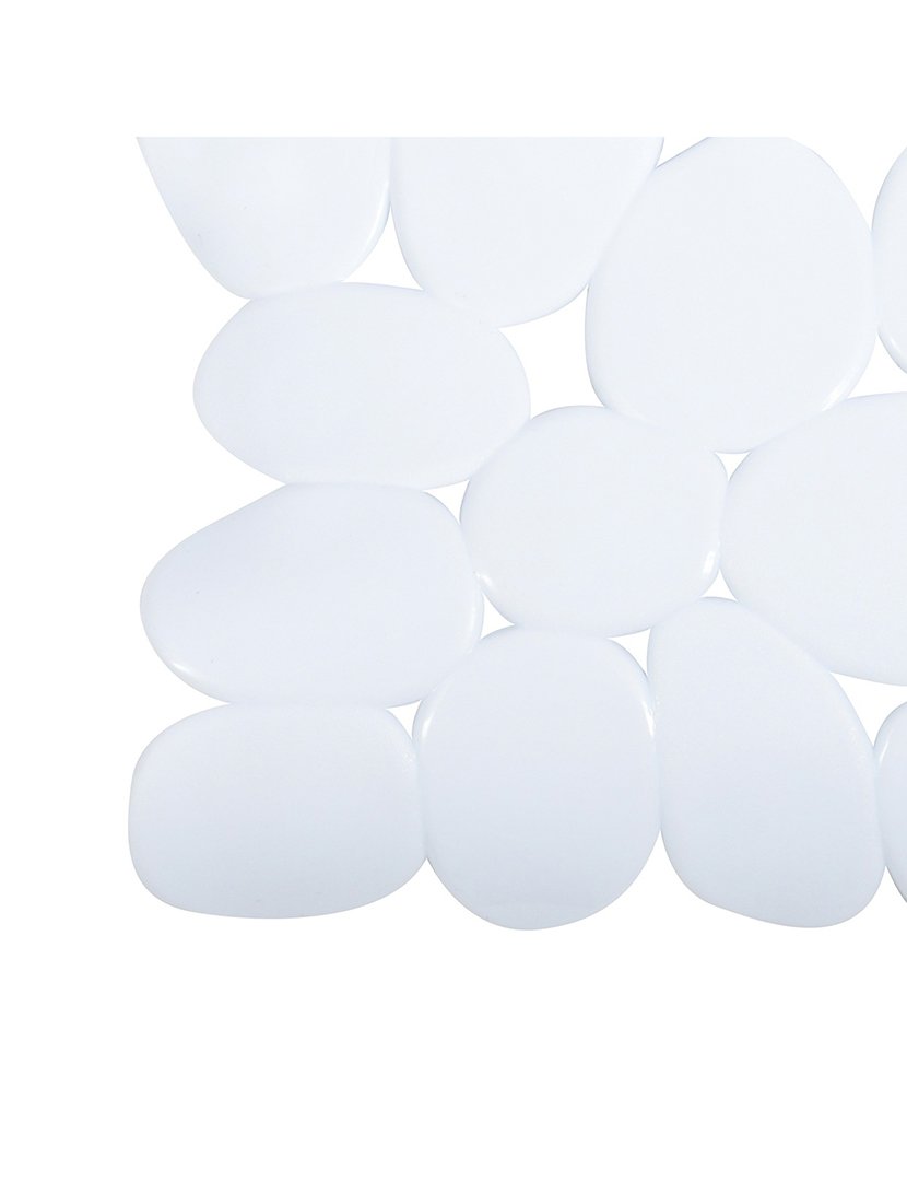 Tapete Duche Pedras Branco