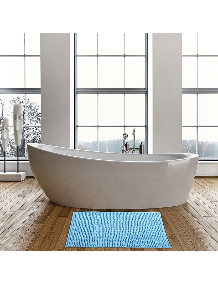 Saída Banho Chenille Azul