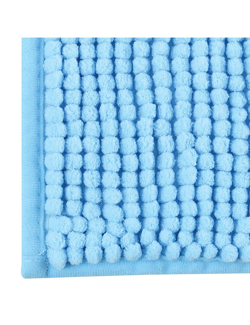 Saída Banho Chenille Azul