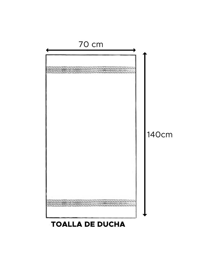 Toalha Banho Cinza 140x70 cm