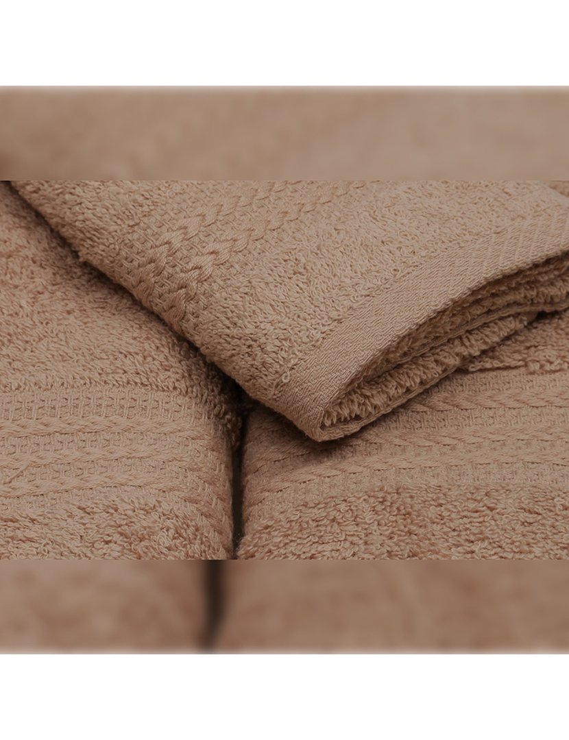 Conjunto 3 Toalhas Banho Taupe