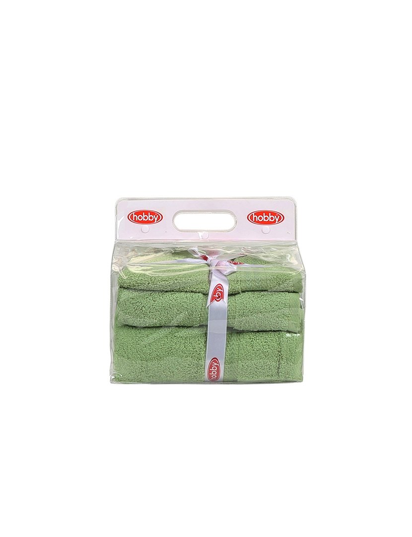 Conjunto 3 Toalhas Banho Verde