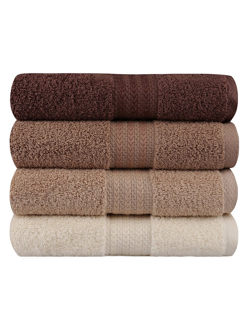 Conjunto 4 Toalhas Banho Bege