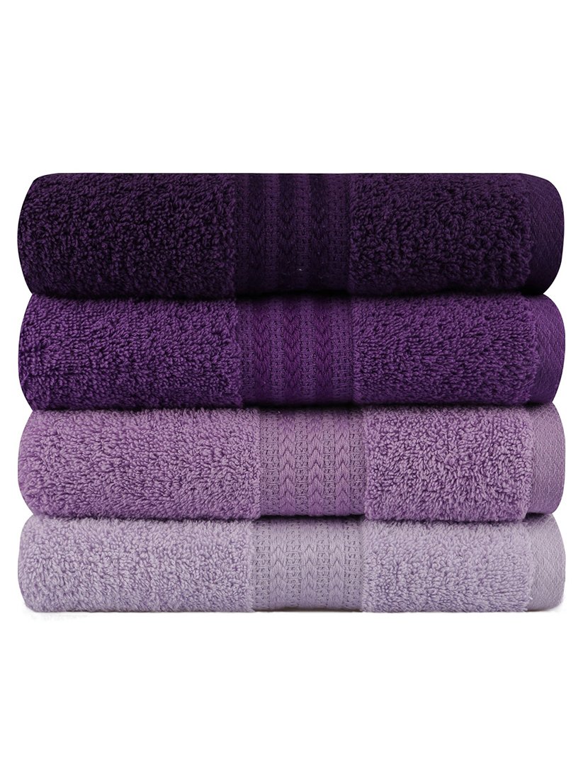 Conjunto 4 Toalhas Banho Lilás
