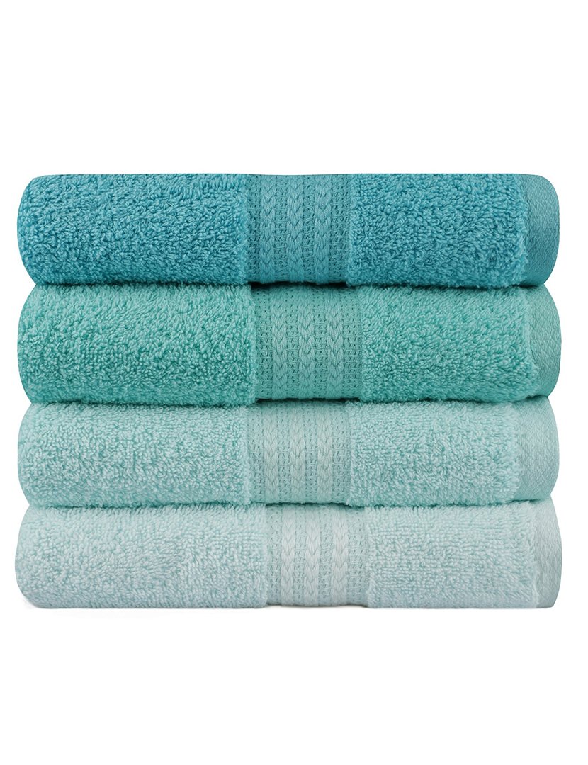 Conjunto 4 Toalhas Banho Azul