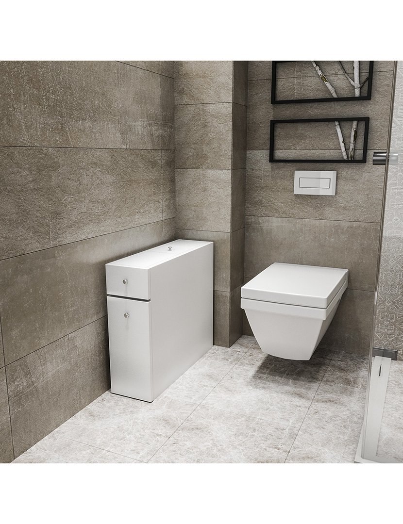 Móvel Casa Banho Branco 60 cm