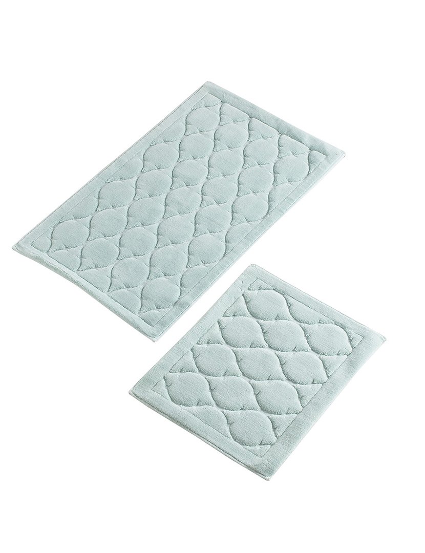 Conjunto 2 Tapetes Casa Banho Azul