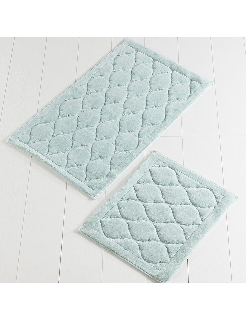 Conjunto 2 Tapetes Casa Banho Azul