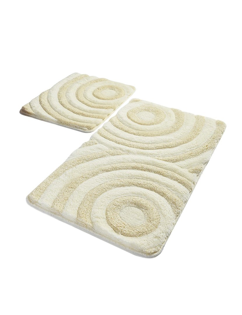 Conjunto 2 Tapetes Casa Banho Creme