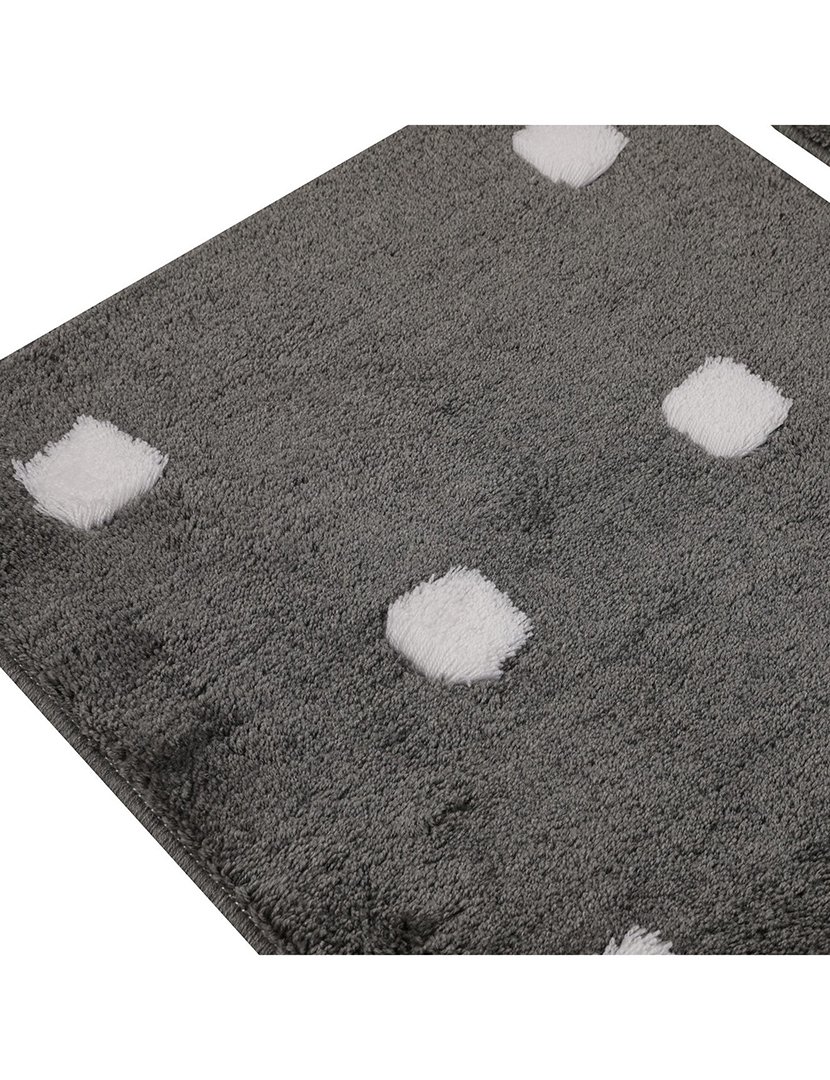 Conjunto 2 Tapetes Casa Banho Bath Cinza