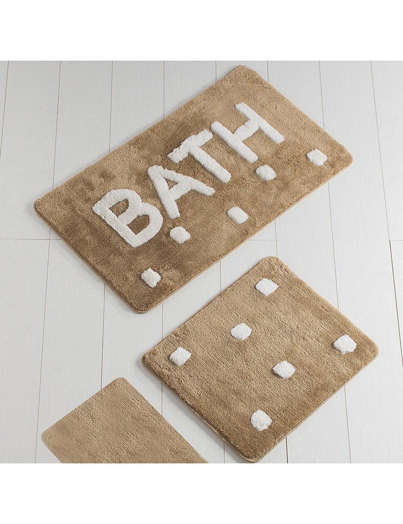 Conjunto 2 Tapetes Casa Banho Bath Mostarda