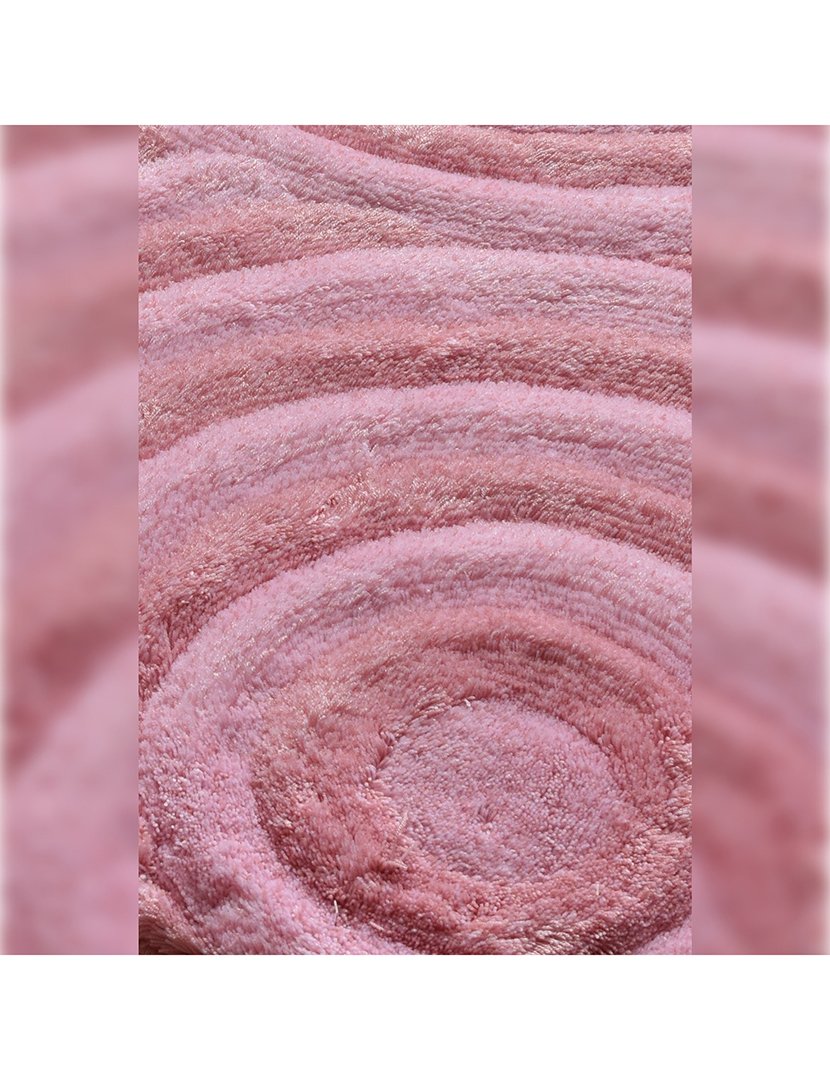 Conjunto 3 Tapetes Casa Banho Rosa