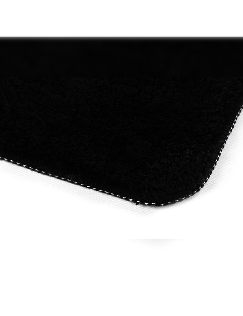 Conjunto 3 Tapetes Casa Banho Preto