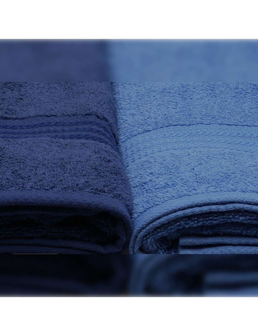 Conjunto 4 Toalhas Banho Azul