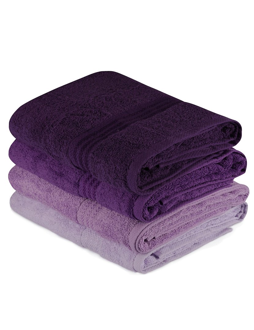 Conjunto 4 Toalhas Banho Lilás